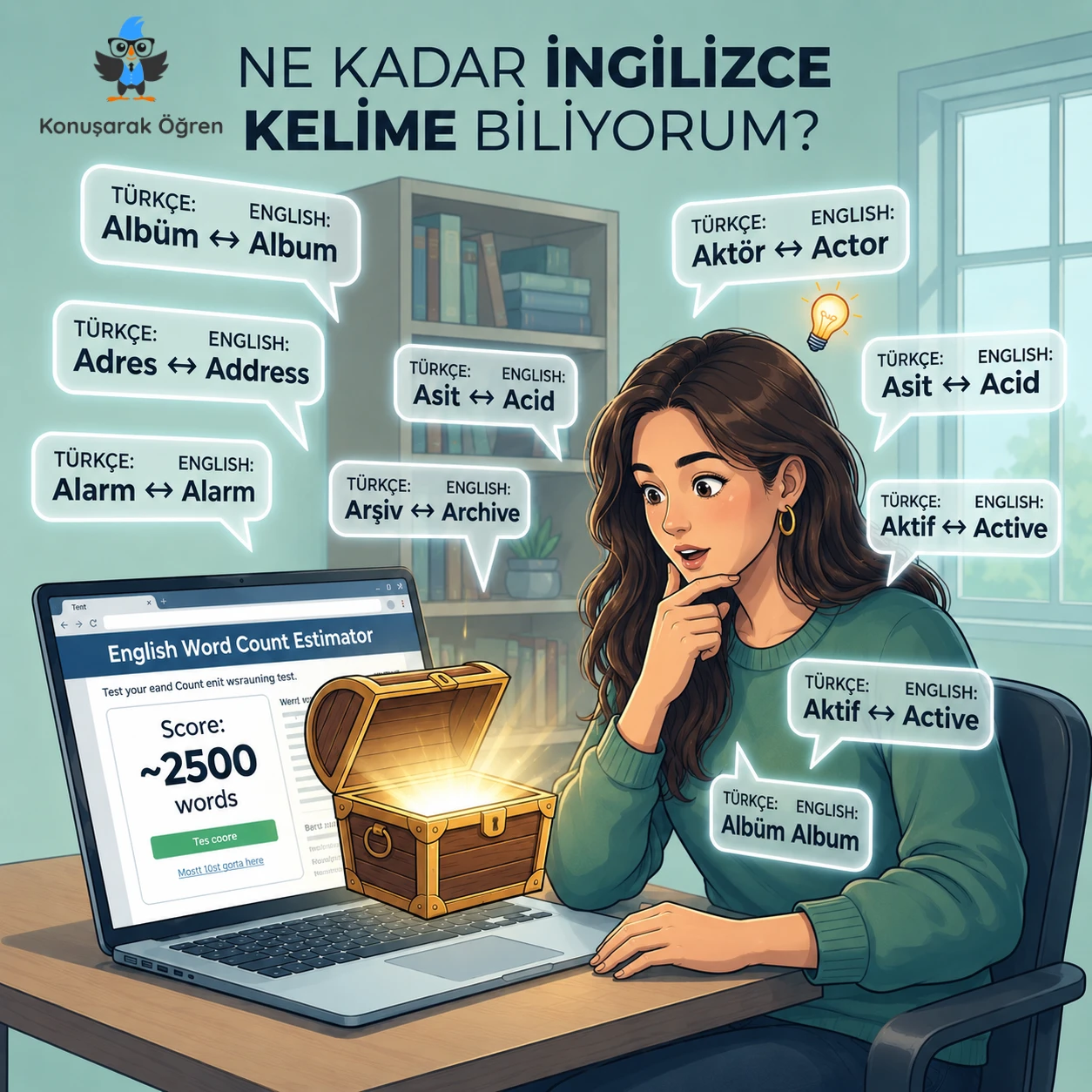 Ne Kadar İngilizce Kelime Biliyorum Kapak