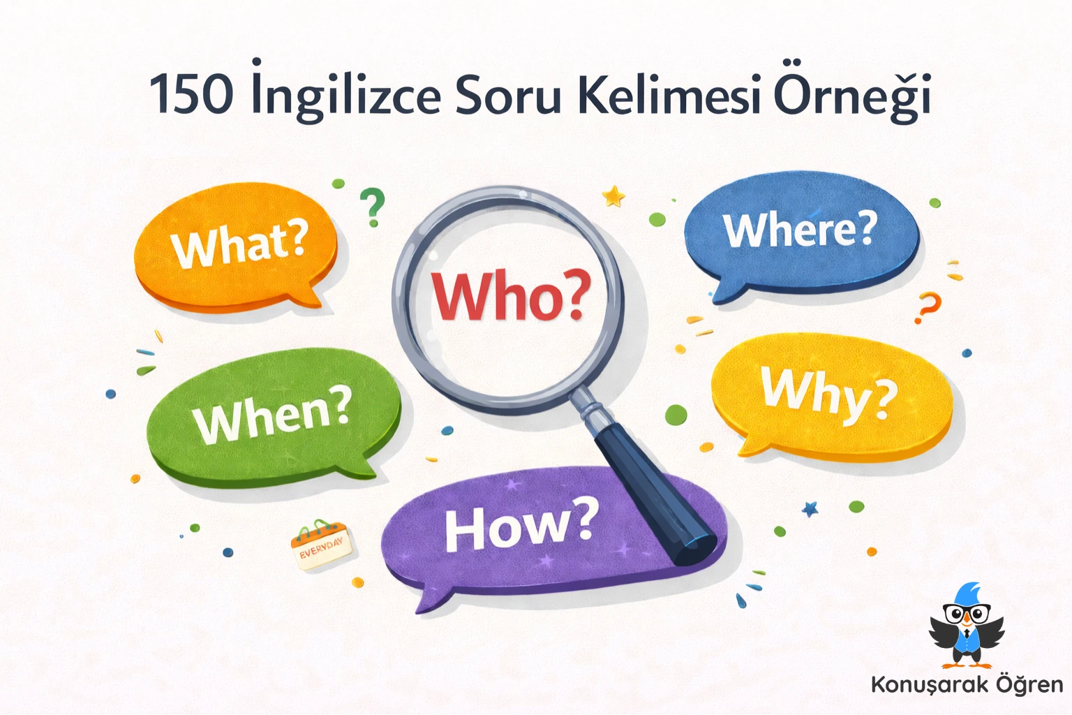 150 İngilizce Soru Kelimesi Ornegi Konusarak Ogren