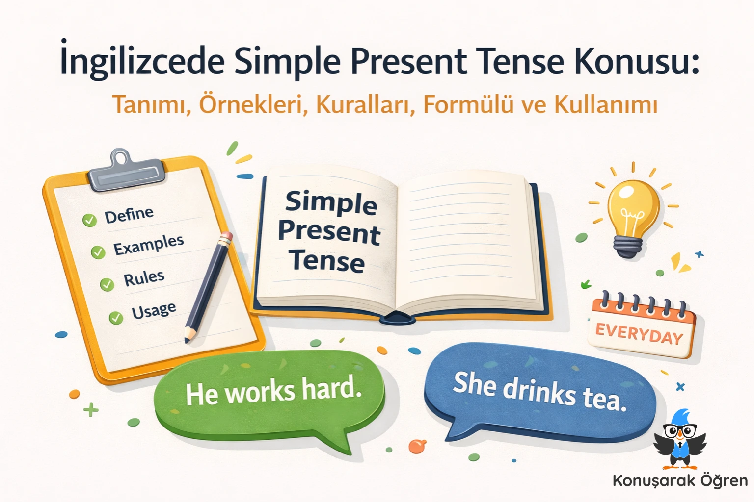 İngilizcede Simple Present Tense Konusu Konusarak Ogren