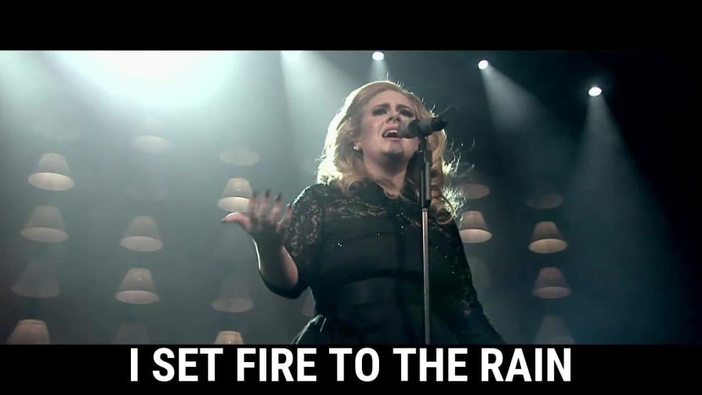 Adele - Set Fire To The Rain Şarkı Sözleri Çeviri - Konuşarak Öğren