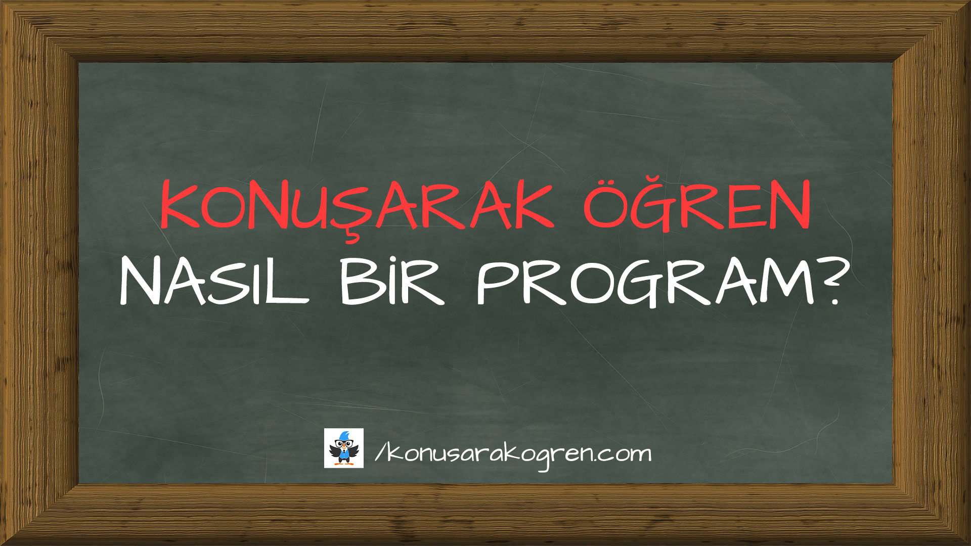 Konuşarak Öğren Nasıl Bir Program? Konuşarak Öğren Nasıl Bir Kurs?