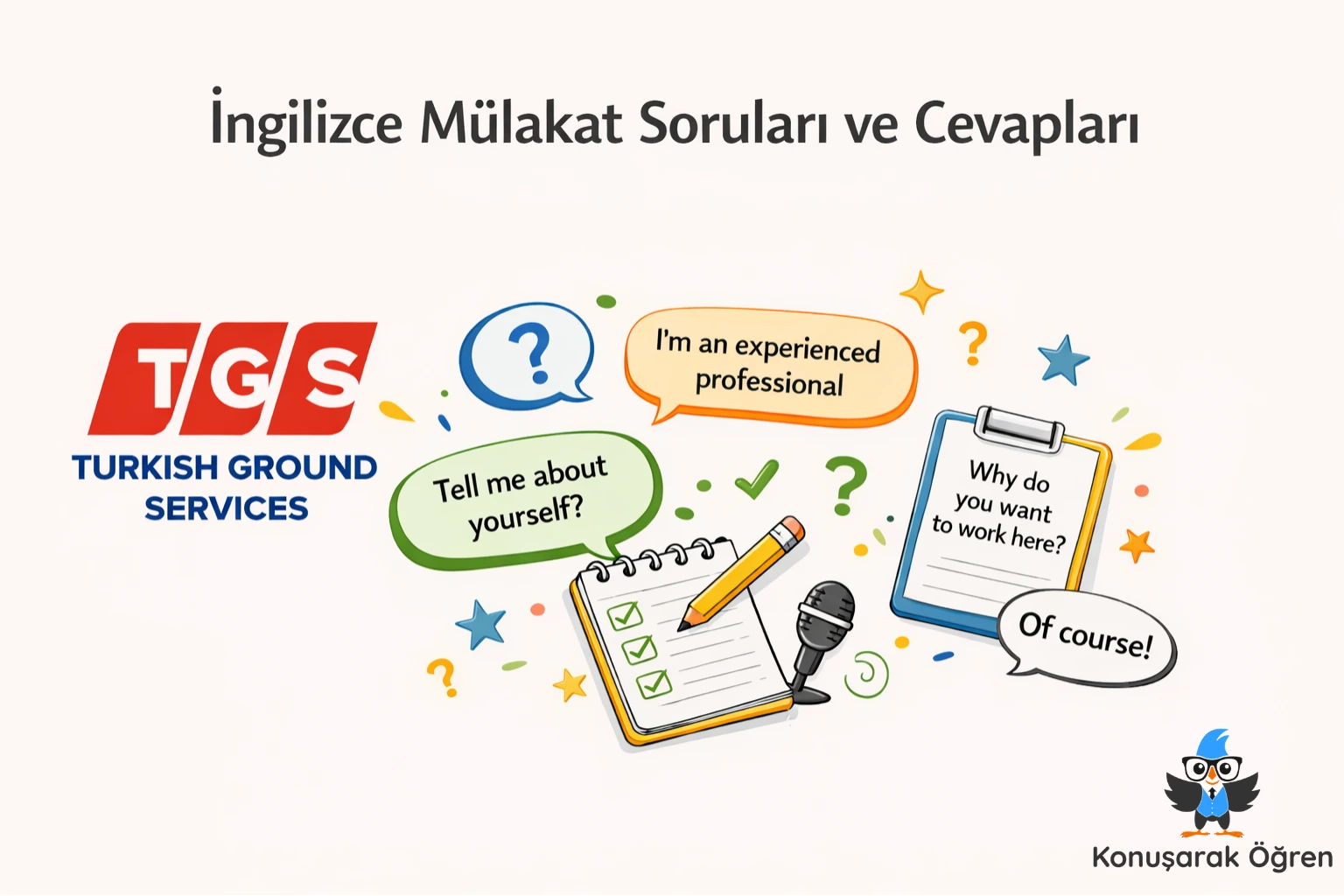 İngilizce Mülakat Soruları ve Cevapları Konuşarak öğren
