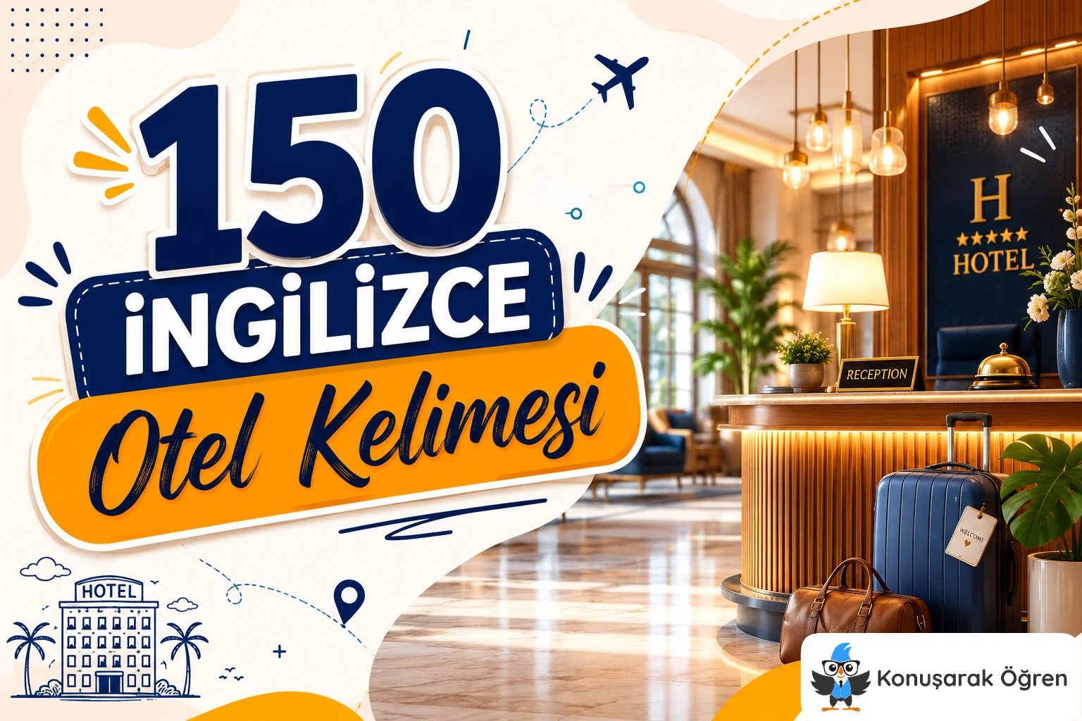 150 İngilizce Otel Kelimesi Kapak