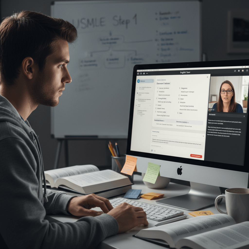 USMLE süreci ne kadar sürer için ingilizce seviyesi ve online eğitim
