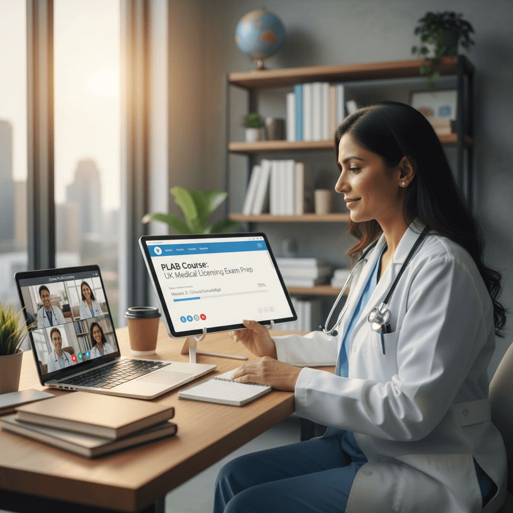 Online PLAB kursu ile İngiltere doktorluk sınavına hazırlanan hekim
