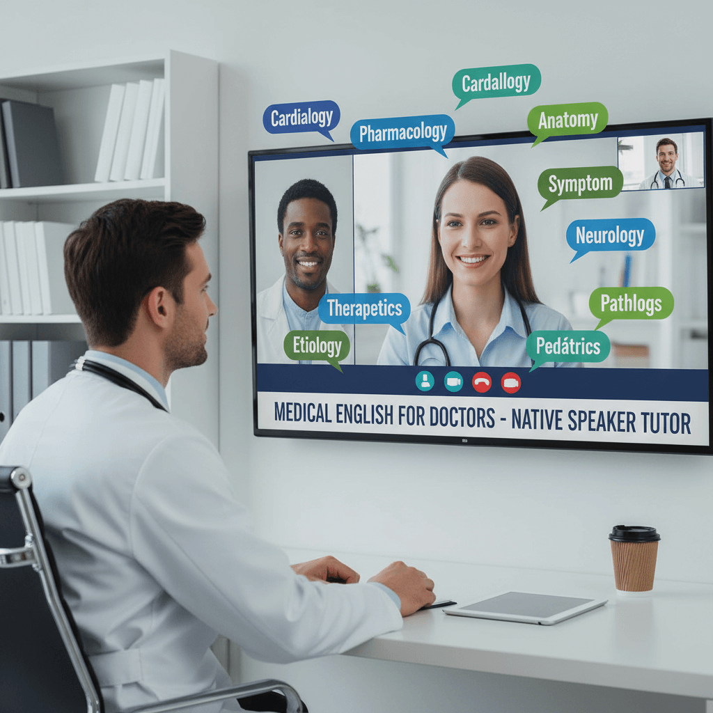 Doktorlar için medikal İngilizce eğitimi veren native eğitmen
