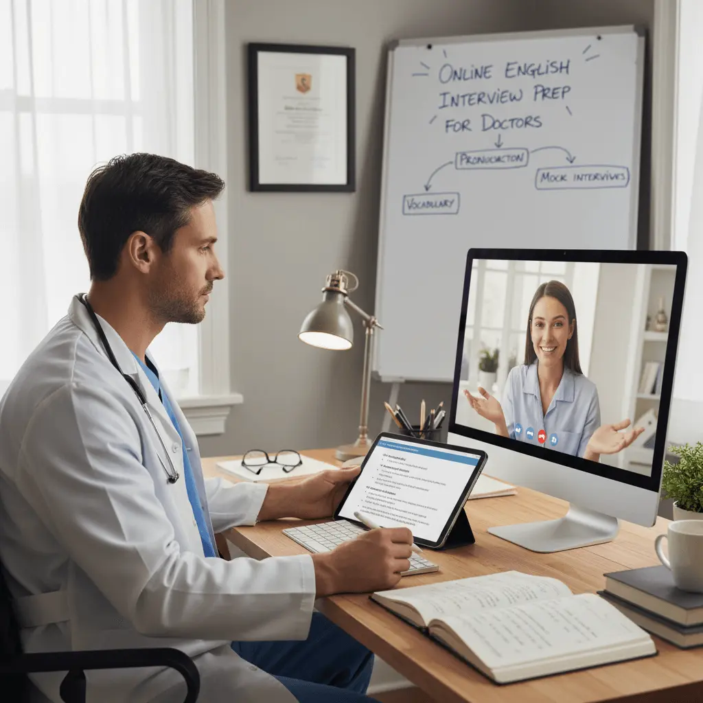 doktorlar için online ingilizce mülakat hazırlığı