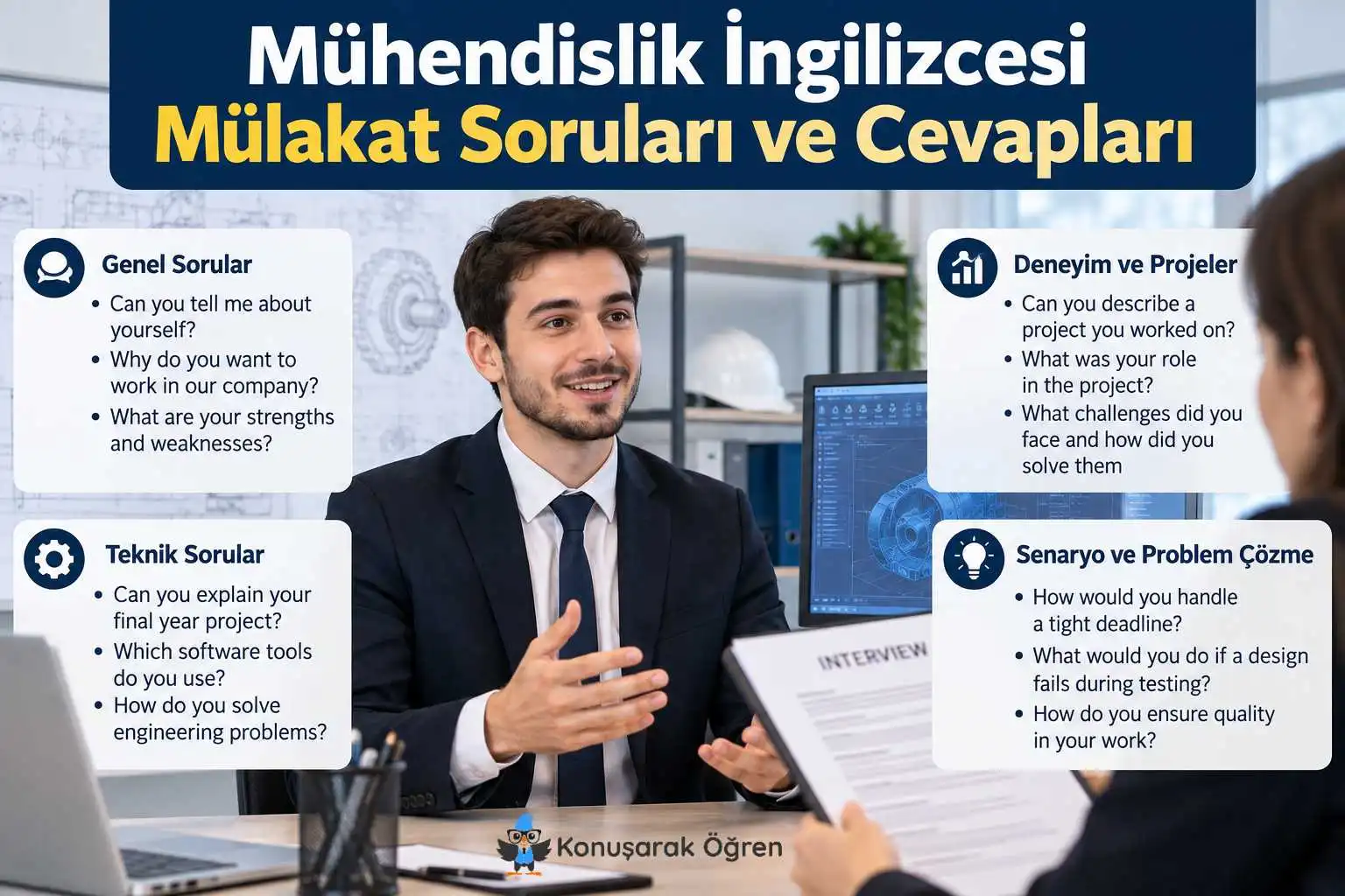 Mühendislik İngilizcesi mülakat soruları ve cevapları