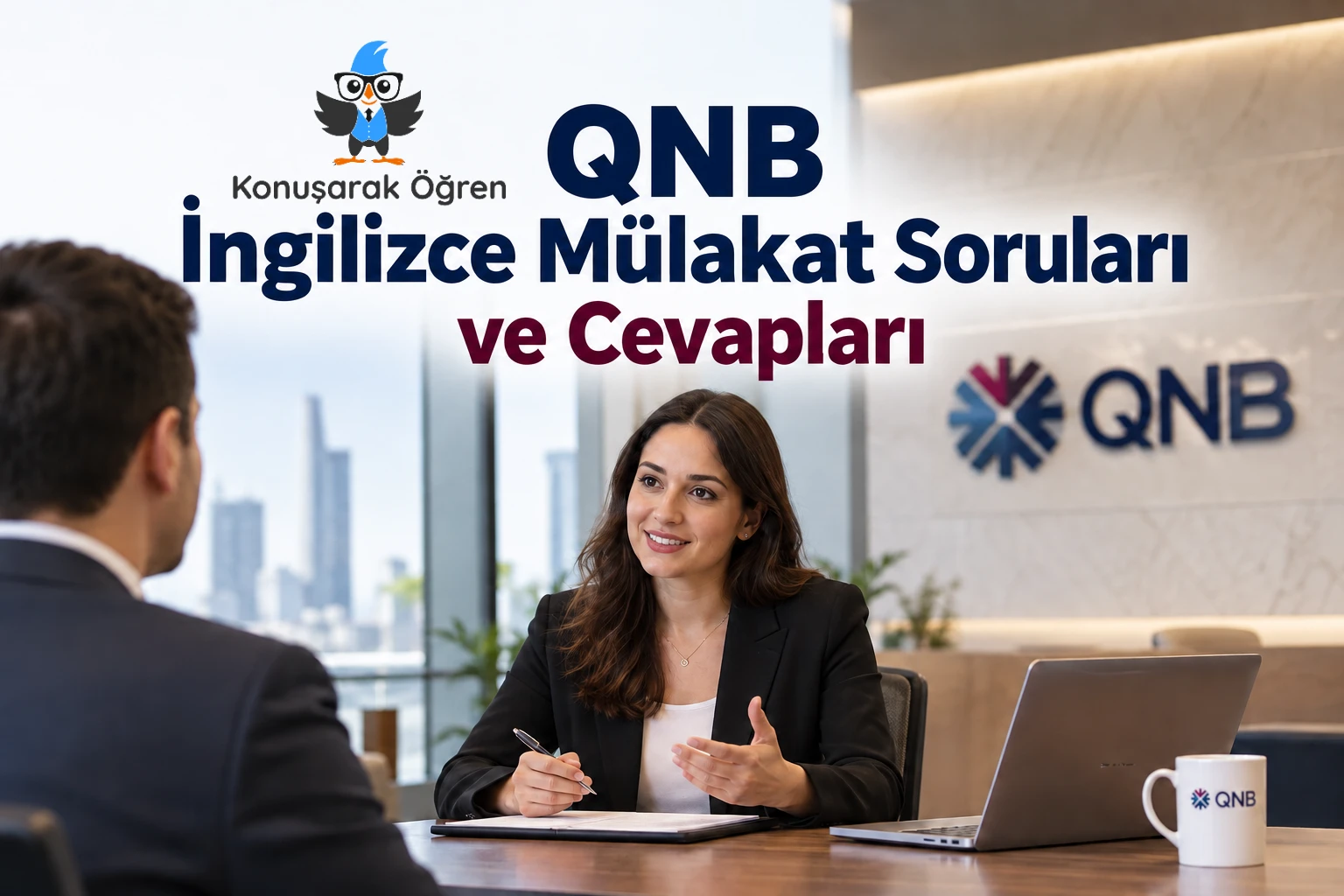 QNB İngilizce mülakat soruları ve cevapları için iş görüşmesi görseli